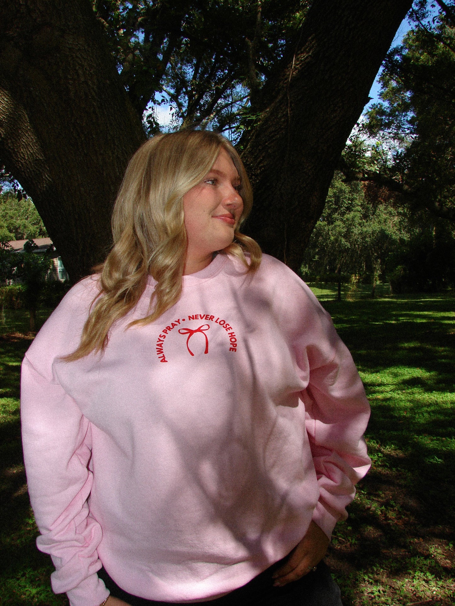 Always Pray Crewneck
